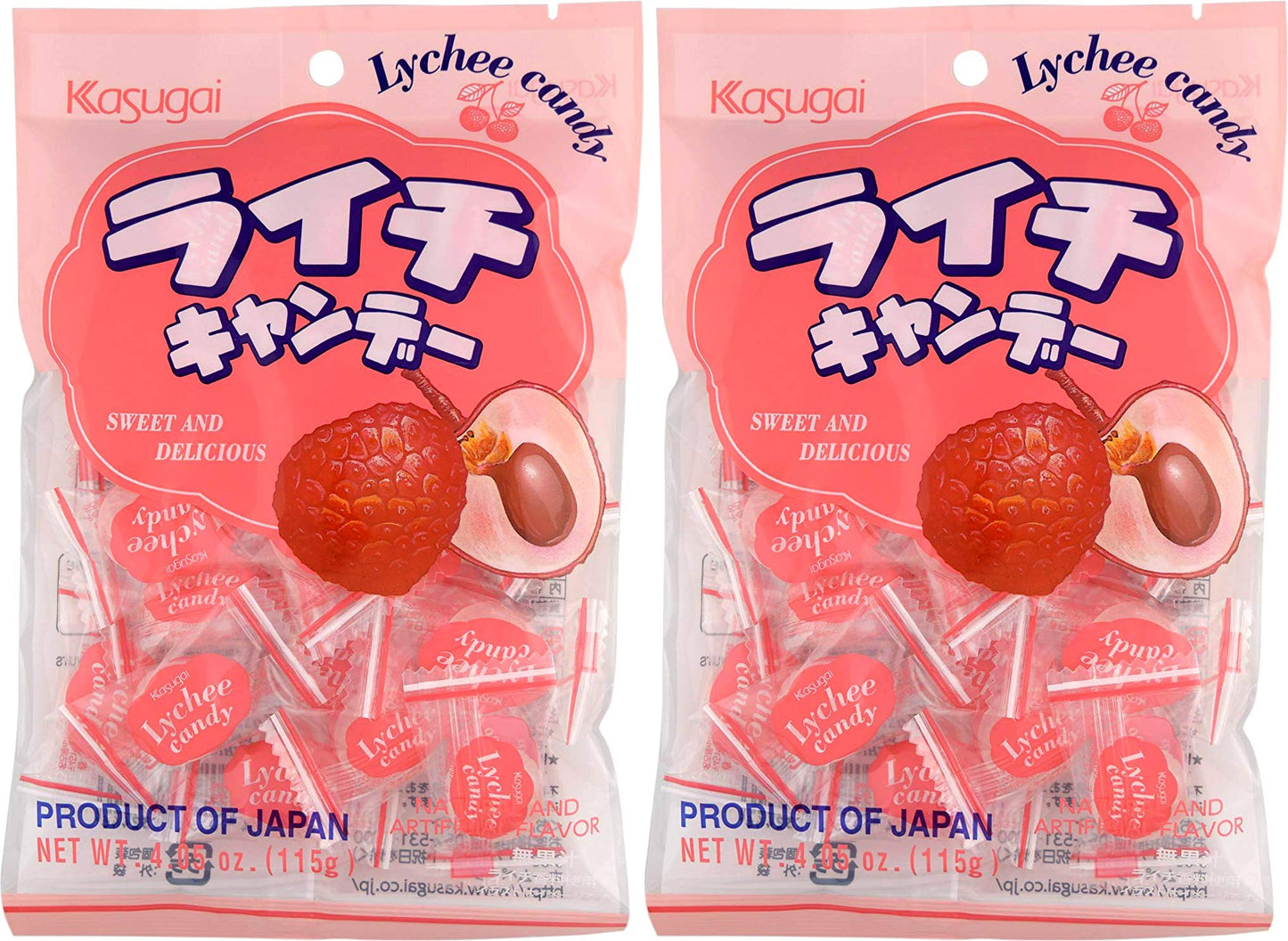 Kasugai Lychee Candy 4.05Oz (2 Pack)