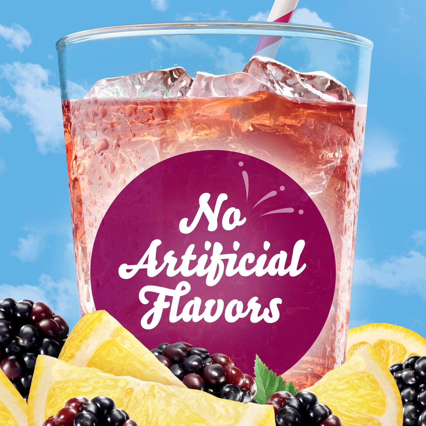 Crystal Light Blackberry Lemonade Liquid Drink Mix, Sugar Free, 1.63 Fl Oz, Pack of 4, Pink