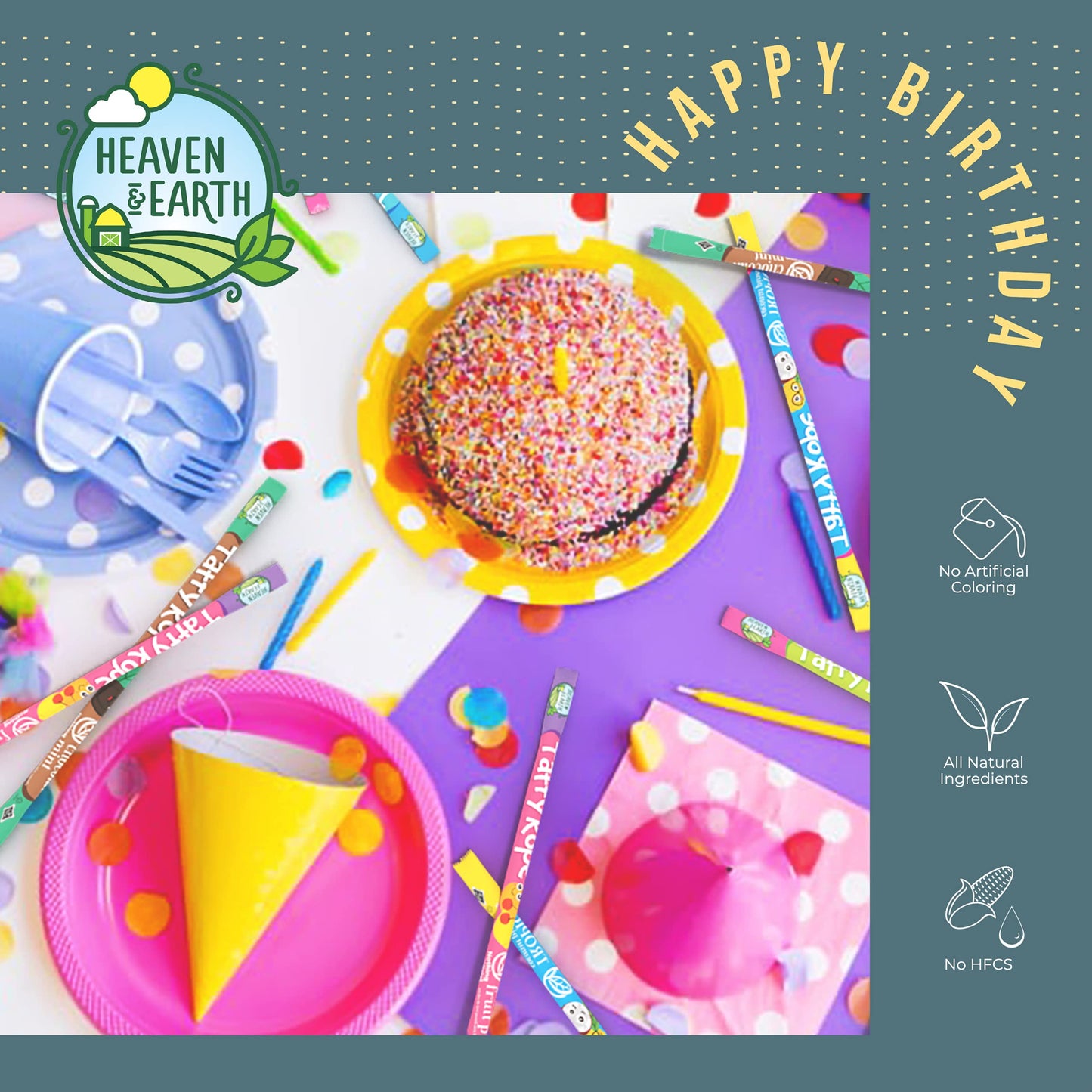 Heaven & Earth Watermelon Wow Taffy Rope 19.5Oz (24 Pack) | Made With Natural Colors & Flavors, No High Fructose Corn Syrup, Gluten Free, Nothing Artificial, Kosher, Wonderfully Delicious!