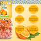 Perle di Sole Italian Orange Hard Candy Made in Italy - Italian Hard Candy Individually Wrapped - Orange Candies - Orange Drops
