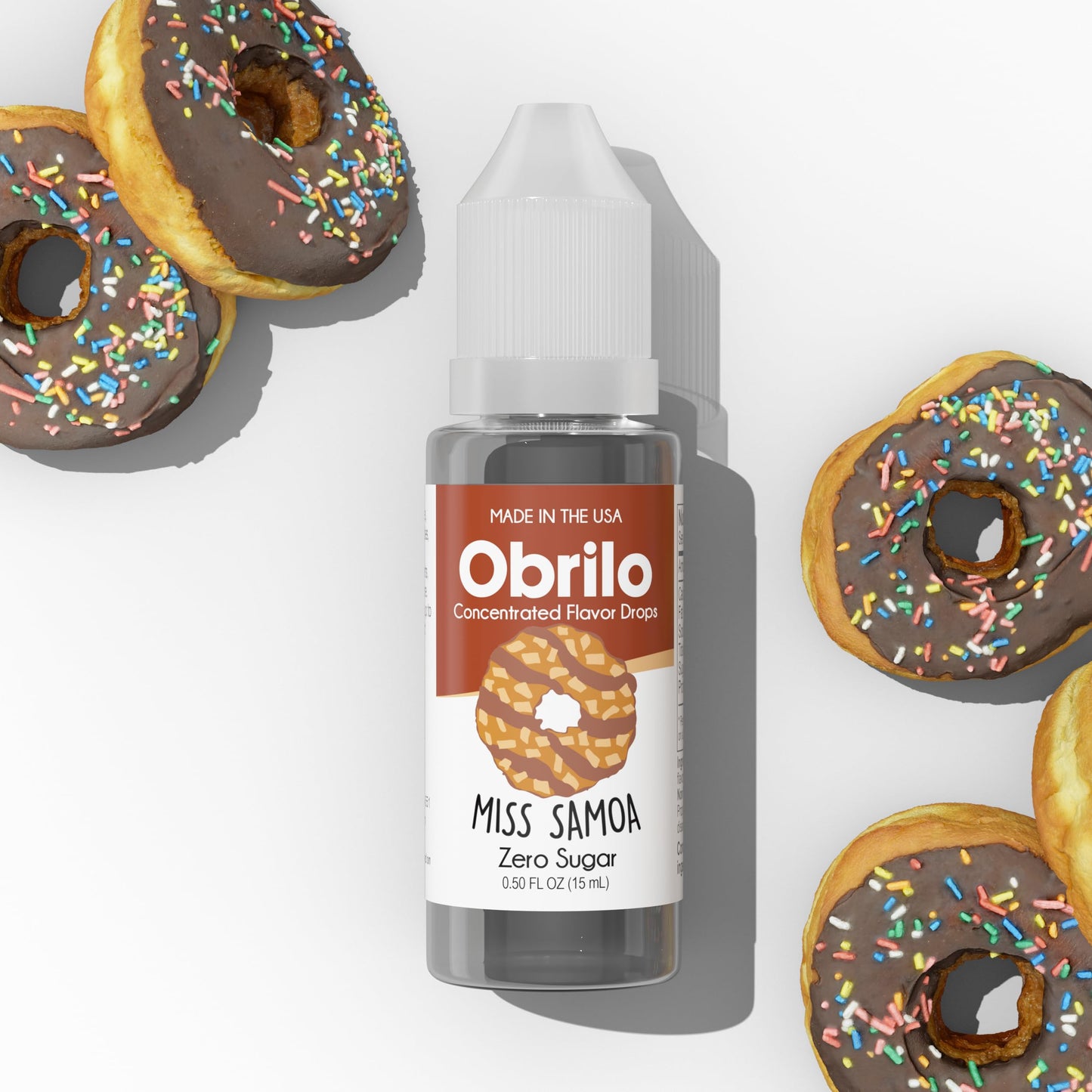 Obrilo Miss Samoa Extract Food Flavoring Drops, Super Concentrate for Cooking & Baking, 15 mL / 0.5 fl oz
