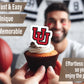 University Of Utah Utes Cupcake Toppers (24 Pcs) University Of Utah Party Supplies For Football Tailgating, Birthday Party, Utah
