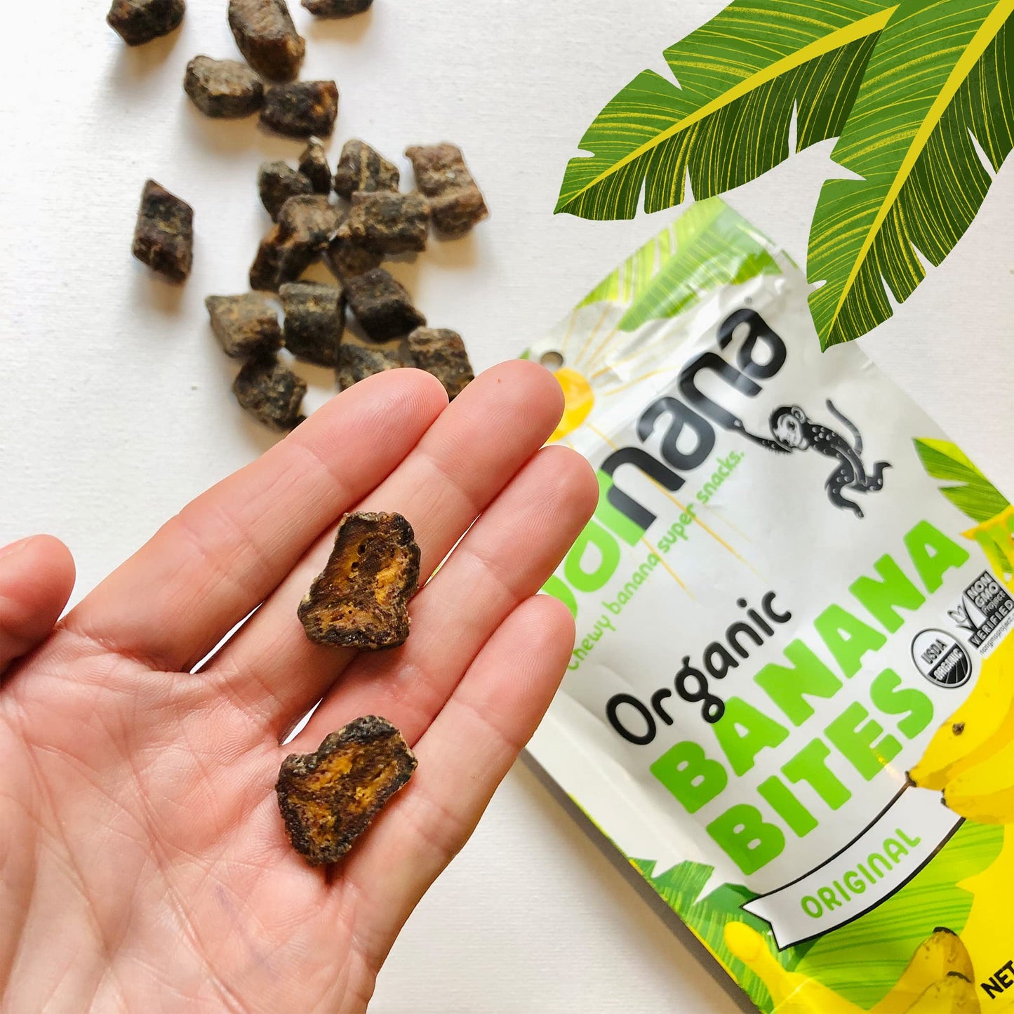 Barnana - Organic Chewy Banana Bites, Original, Chewy Banana Snack, Made With Real Fruit, High In Potassium, Kosher, Usda Organic, Paleo, Gluten-Free, Vegan (3.5 Oz, 6-Pack)