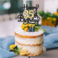 1Pc Happy 35Th Birthday Cake Topper Glitter Cheers To 35 Years Birthday Cake Pick 35 Fabulous Cake Decoration For Happy 35Th Bir