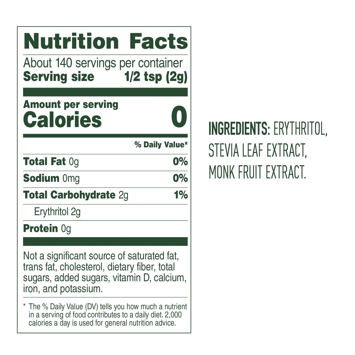 Whole Earth Stevia & Monk Fruit Sweetener, 9.8 Ounce Jar, Limited Edition, Model 20021655