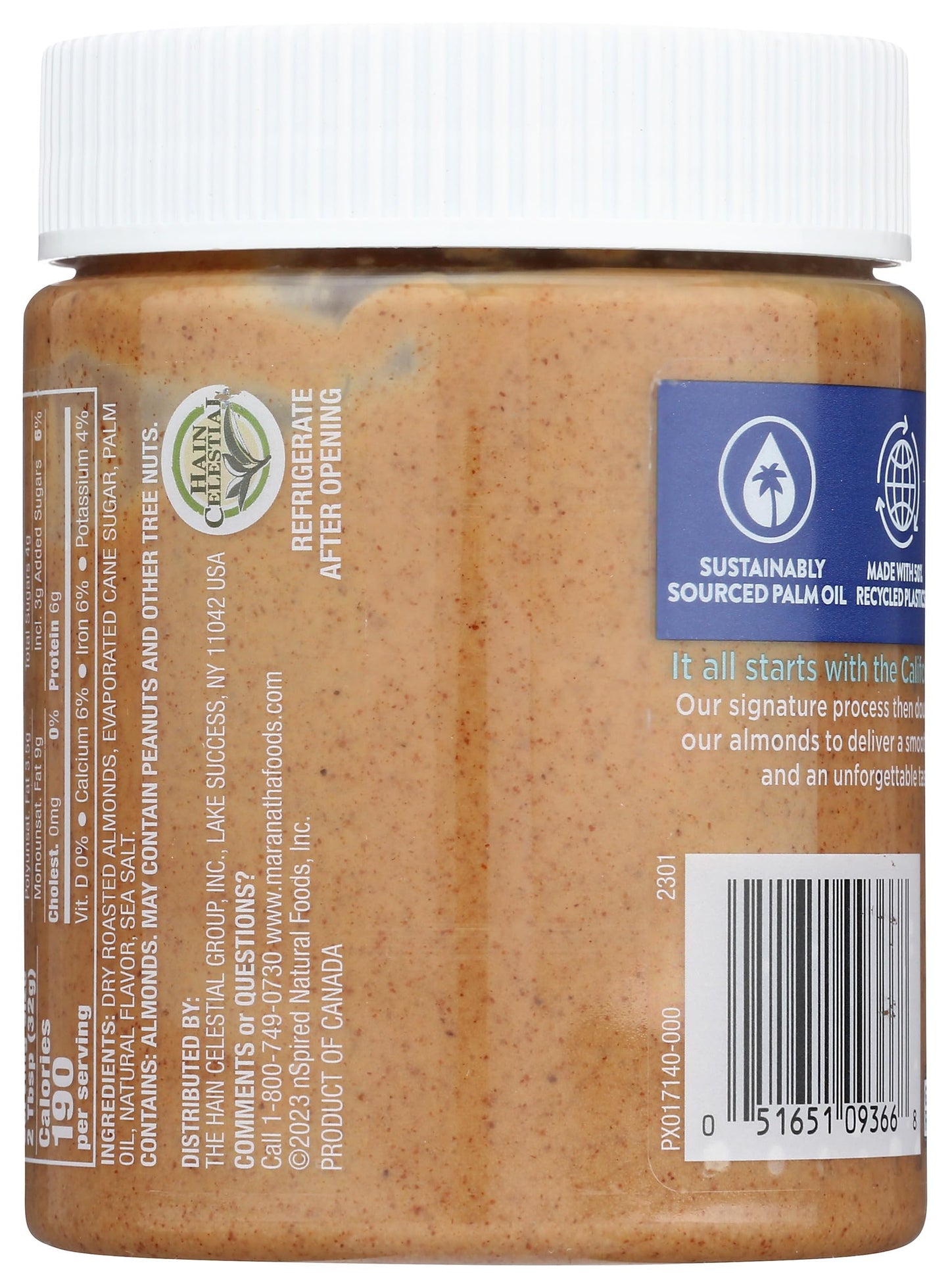 MaraNatha No Stir Creamy Roasted Coconut Almond Butter, 12oz