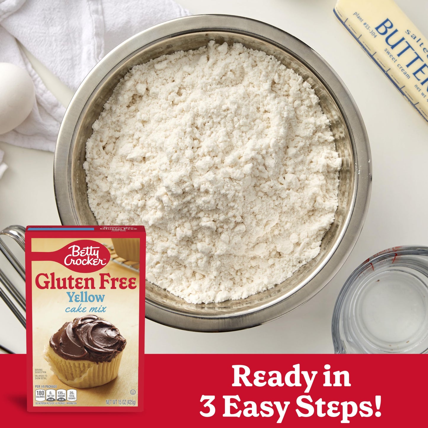 Betty Crocker Gluten Free Yellow Cake Mix, 15 oz. (Pack of 6)