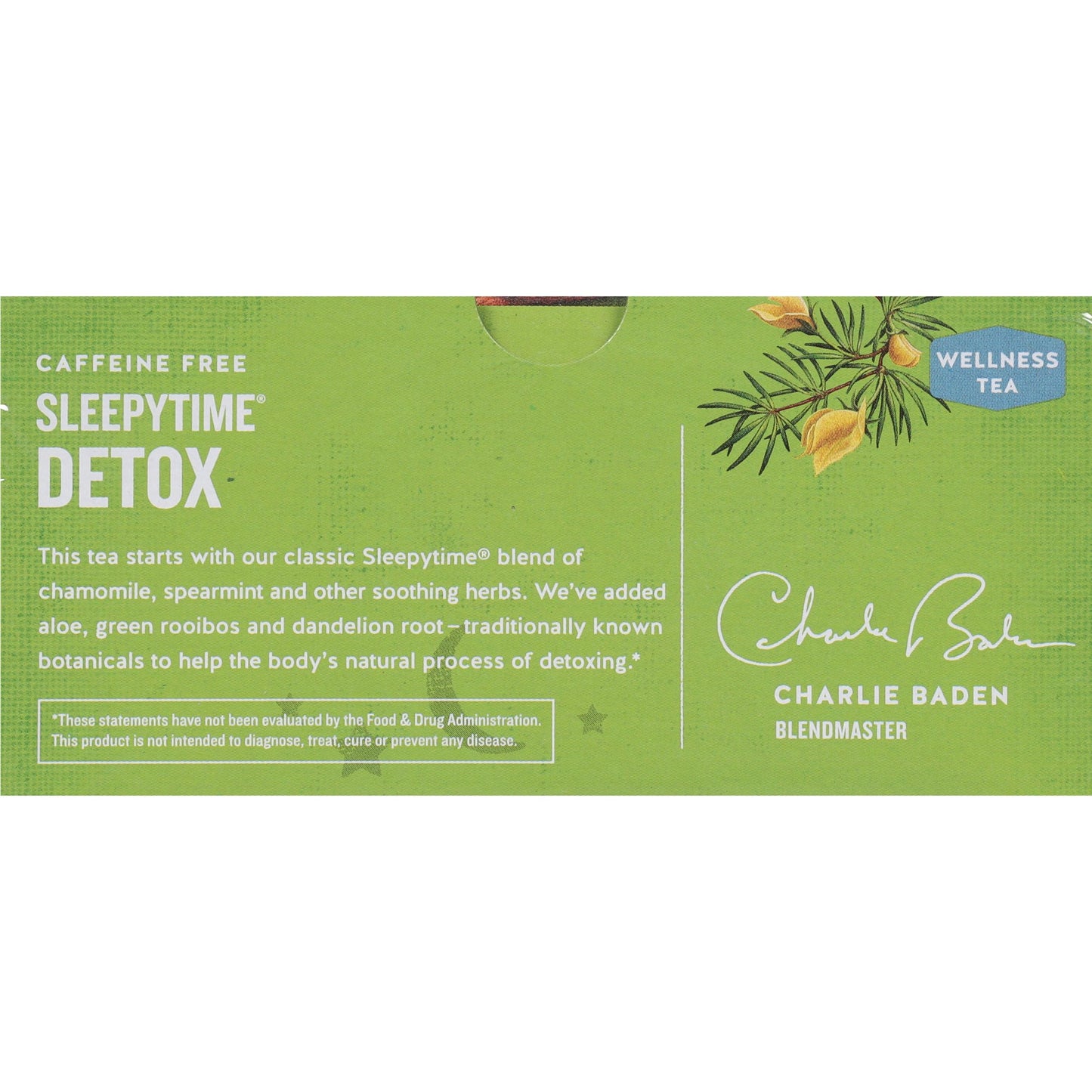Celestial Seasonings Sleepytime Wellness Detox Tea, Caffeine Free, 20 Count Box, Model 53849