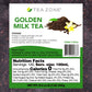 Tea Zone 8.5 Oz Golden Milk Tea, 25 Count