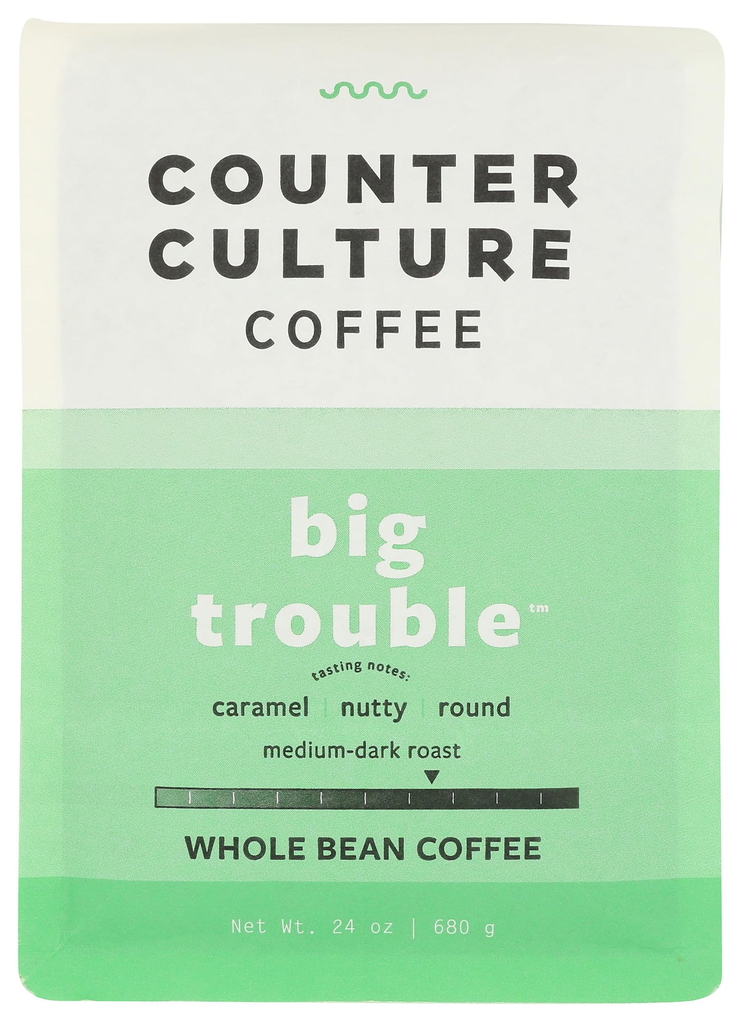 Counter Culture Coffee, Coffee Whole Bean Big Trouble Blend Organic, 24 Ounce