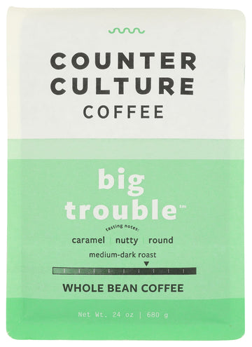 Counter Culture Coffee, Coffee Whole Bean Big Trouble Blend Organic, 24 Ounce