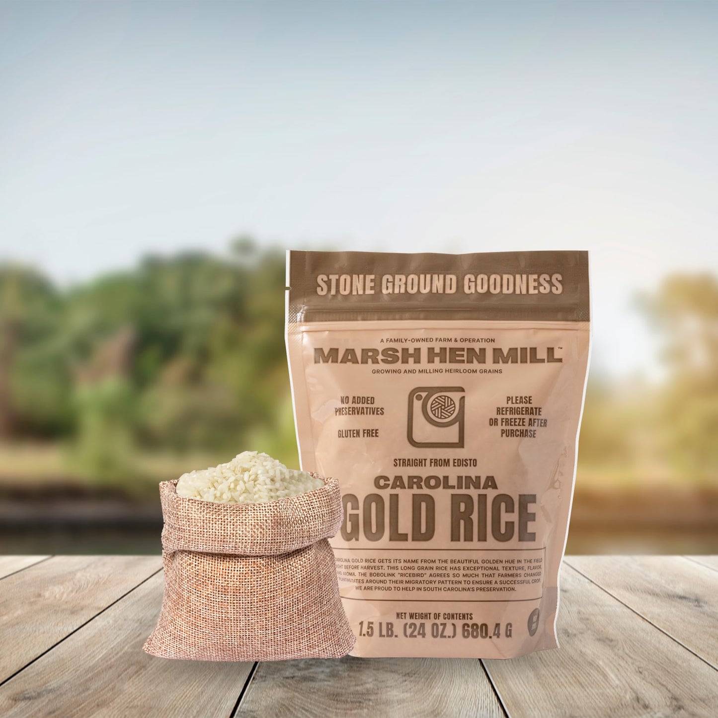Marsh Hen Mill Carolina Gold Rice Pure Long Grain White Rice With Exceptional Aroma Flavor & Texture Nutty Almond & Floral Notes
