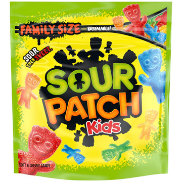 SOUR PATCH KIDS Soft & Chewy Candy, Family Size, 1 lb