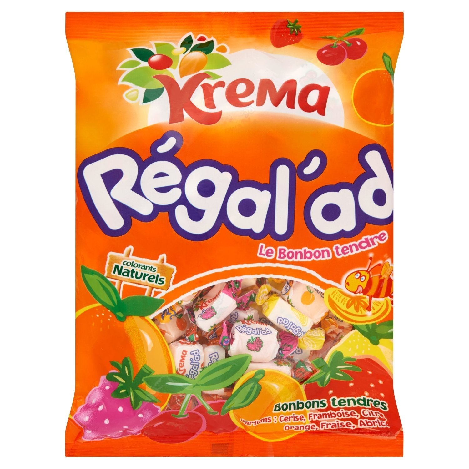 Krema Regalad Fruit Chewy Candy From France 150 Gr