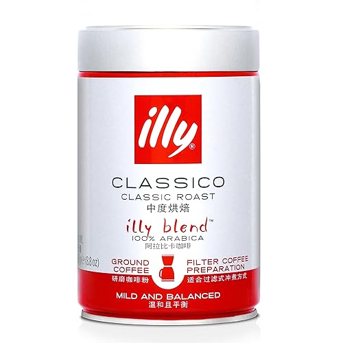 Illy Caffe Ground Coffee Medium Grind Medium Roast 88 Oz For Drip Coffeemakers & French Presses