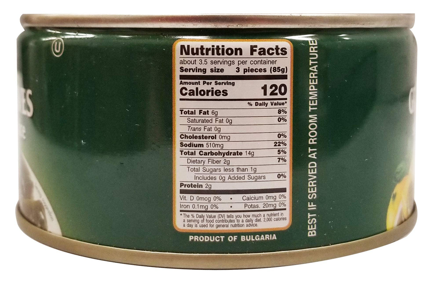 Zergut | Grape Leaves Stuffed With Rice | Vegetarian | Ready To Serve | No Artificial Colors, Additives, Or Preservatives | 9.9