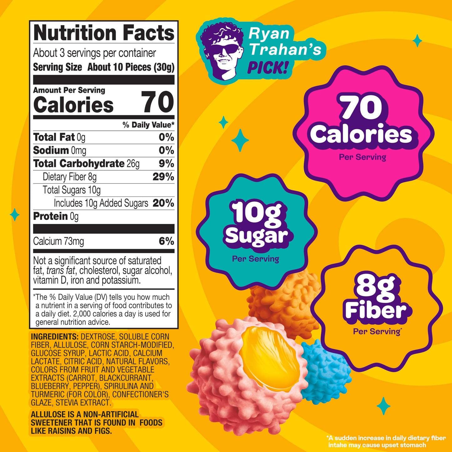 Joyride Gummy Busters - 3.5 Oz 6-Pack Bundle With 2.5Oz Glacial Peppermint Gum, Low Sugar, Low Calorie Snacks, Dye Free And Plan