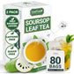LeafLea Soursop Leaf Tea Bags, Herbal Blend, Caffeine-Free, Vegan, 80 Bags, Pack of 2