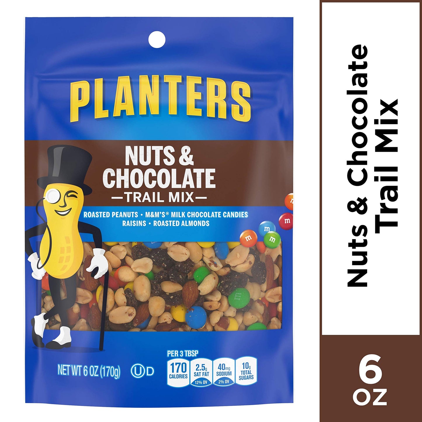 Planters Nuts & Chocolate M&Ms (6 oz Bags, Pack of 12)