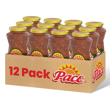 Pace Chunky Medium Salsa, 16 Oz Jar (12 Pack)