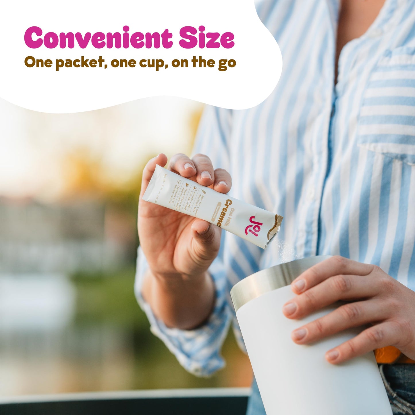 Oat Milk Coffee Creamer, Sweetened 10Ct Carton By Joi - Superfood, Vegan, Dairy Free, Plant Based, Kosher, Shelf-Stable, Barista
