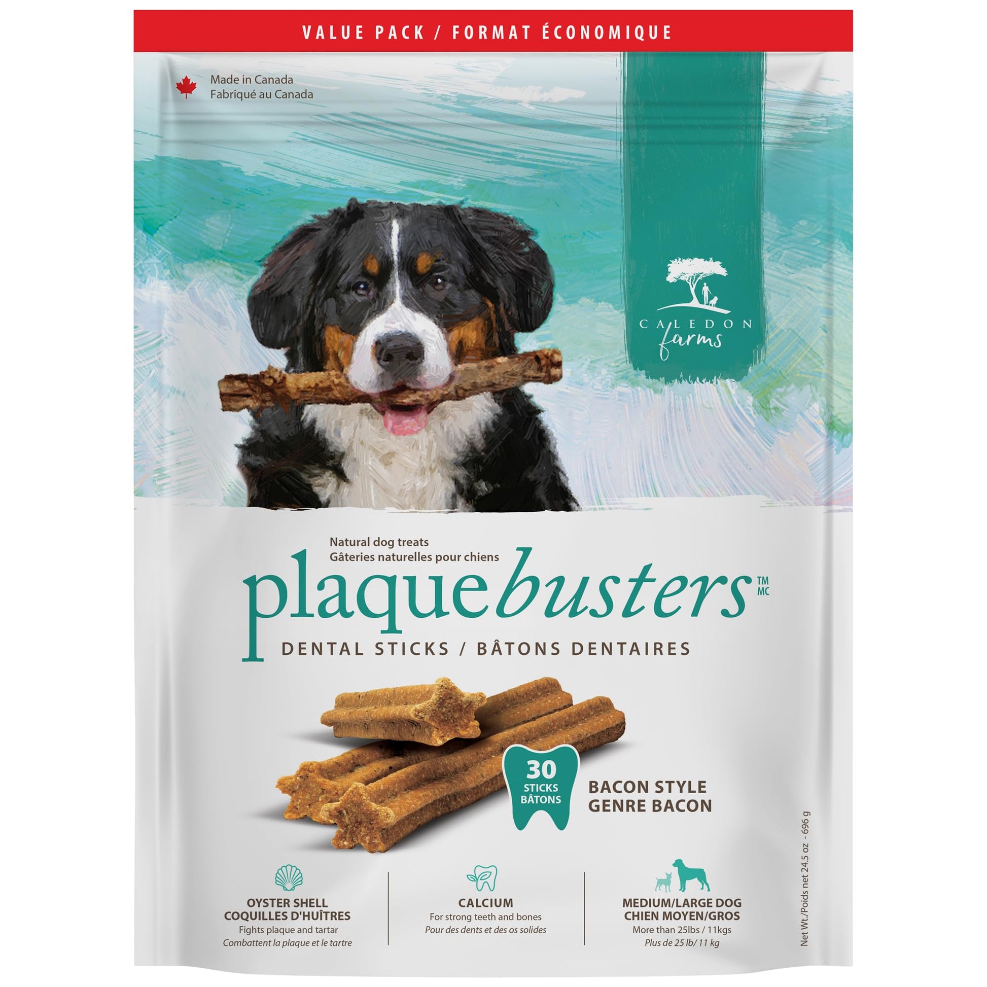 Caledon Farms Plaque Busters Bacon - Value Pack 24.5oz/696 Grams