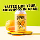 Popwell Prebiotic Soda - Orange Cream Flavor, 12 oz Cans, 6g Fiber, 1g Sugar, Immunity Support, Pack of 12