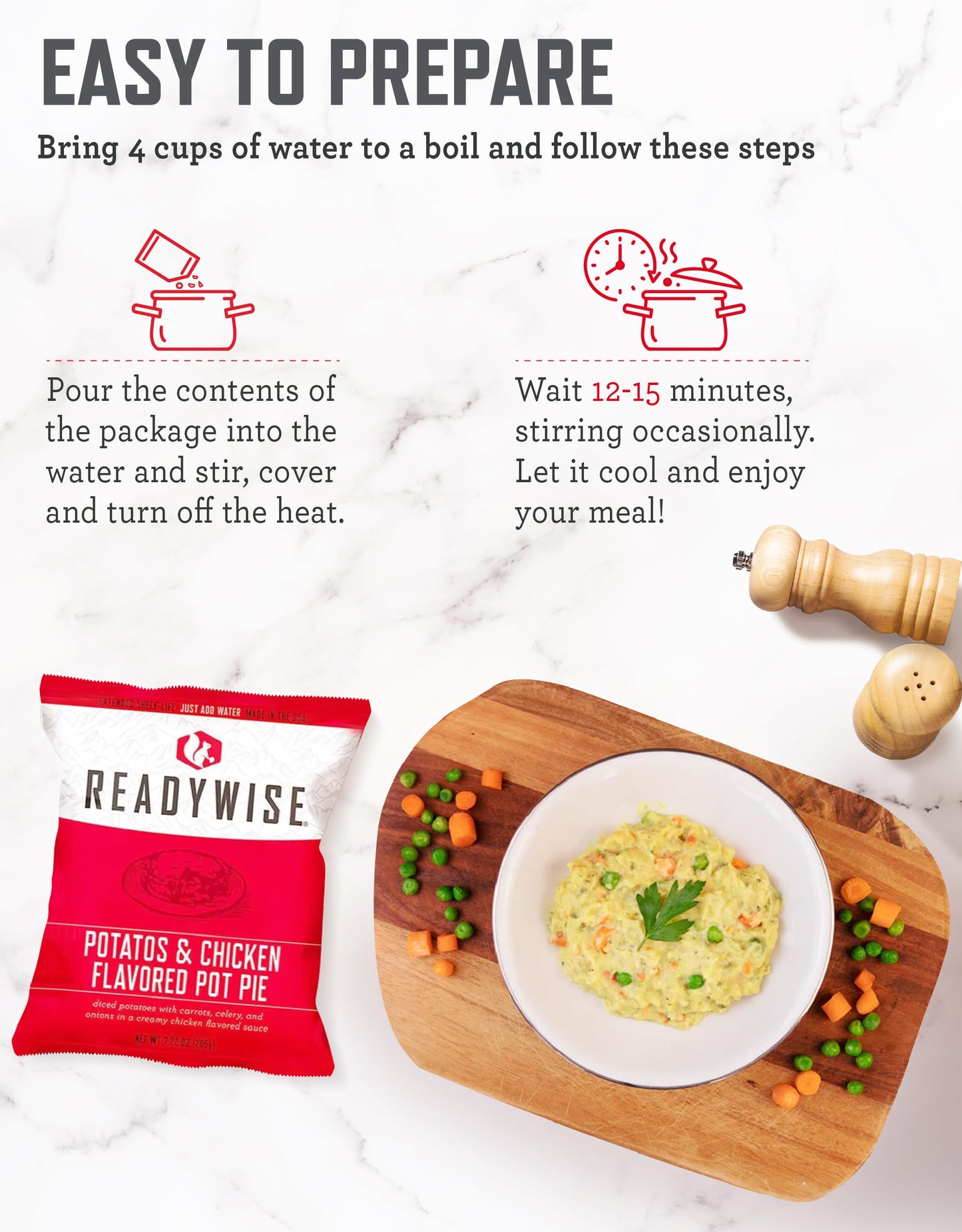 Readywise - Gluten Free Bucket, 84 Servings, Emergency, Mre Meal Food Supply, Premade, Freeze Dried Survival Food For Hiking, Ad