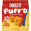 Cheez-It Puffd Cheesy Baked Snacks, Puffed Snack Crackers, Kids Snacks, Double Cheese, 5.75oz Bag (1 Bag)