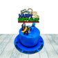 Ephlyn 1Pcs Video Game Happy 9Th Birthday Cake Topper Glitter Video Game Cake Pick Game On Controllers Nine Cheers To 9 Years Ca