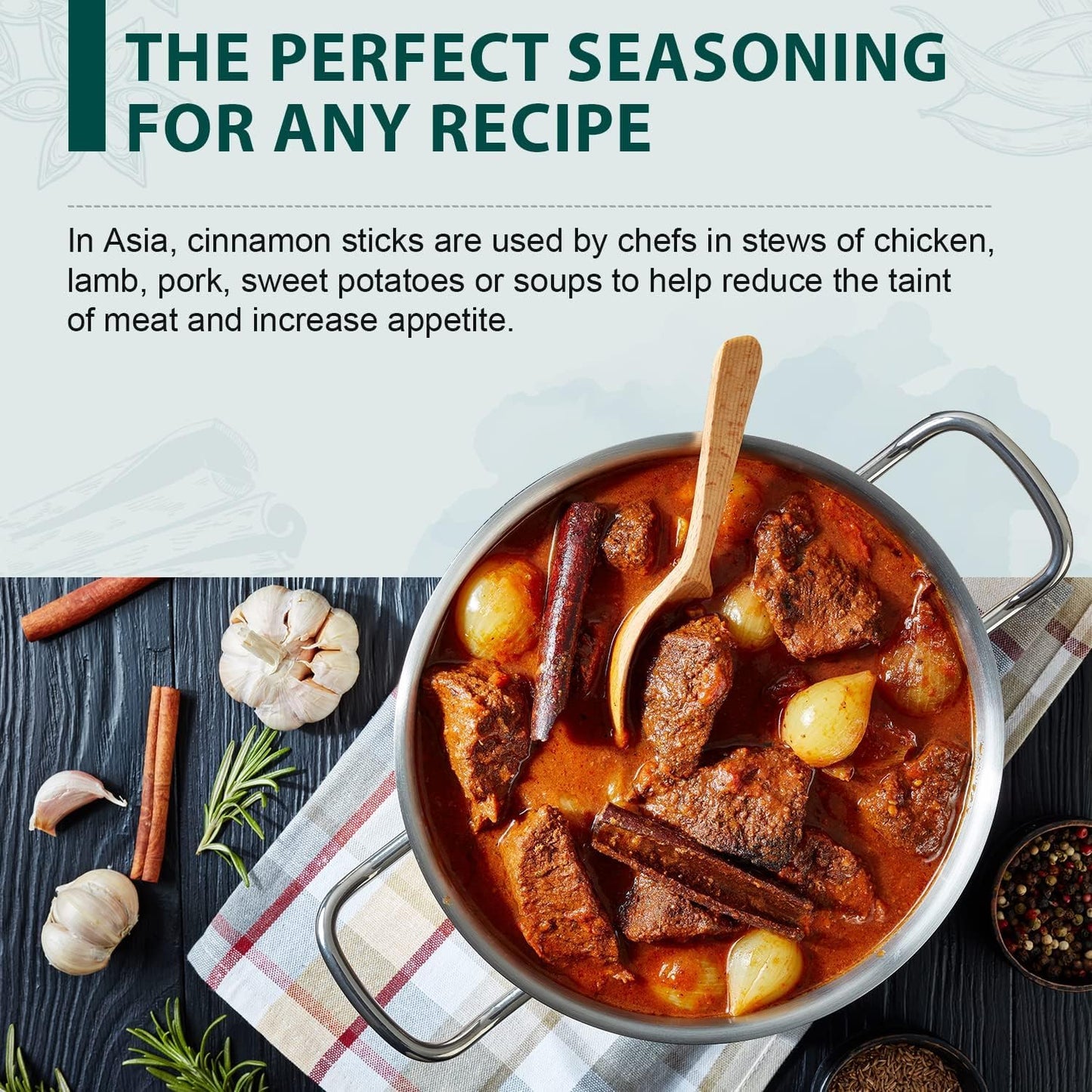 Soeos Cinnamon Sticks, 100% Raw, Non-GMO, Kosher Certified, 16 oz (454g) Cinnamon Seasoning Spice for Cooking and Baking