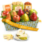 get Well Soon classic Fresh Fruit Basket with crackers cheese and Nuts