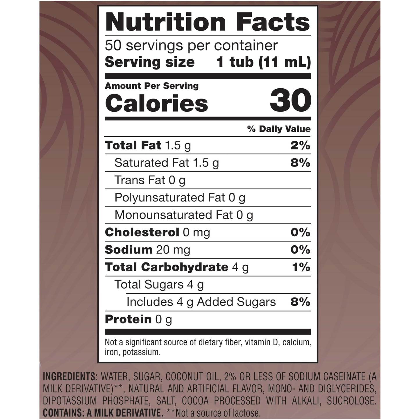 Nestle Coffee Mate Coffee Creamer, Salted Caramel Chocolate, Liquid Creamer Singles, Non Dairy, No Refrigeration, Box Of 50 Sing