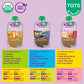 Plum Organics Mighty Builder Organic Toddler Food - Fruit And Veggie Blend Variety Pack - 4 Oz Pouch (Pack Of 18) - Organic Frui