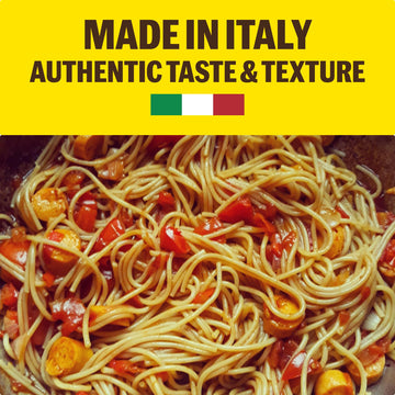 Brami Italian Protein Pasta, Spaghetti | Low Carb | High Fiber | High Protein | Non-Gmo | Keto | Made In Italy | Dry Pasta | Semolina Pasta | Fortified With Heart Healthy Lupini Beans | 14.5Oz (Pack Of 12)