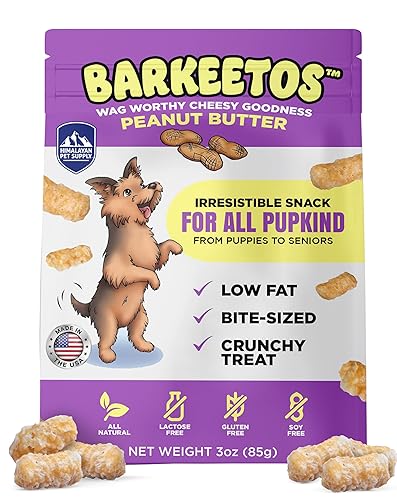 Barkeetos Peanut Butter | Made With Real Himalayan Cheese And Peanuts |Protein Rich - Lactose Free - Gluten Free - Grain Free |