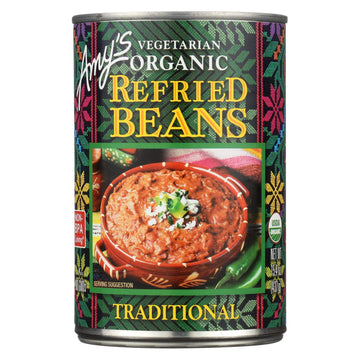 Amy'S Organic Refried Beans, 15.4 Oz, 3 Pk