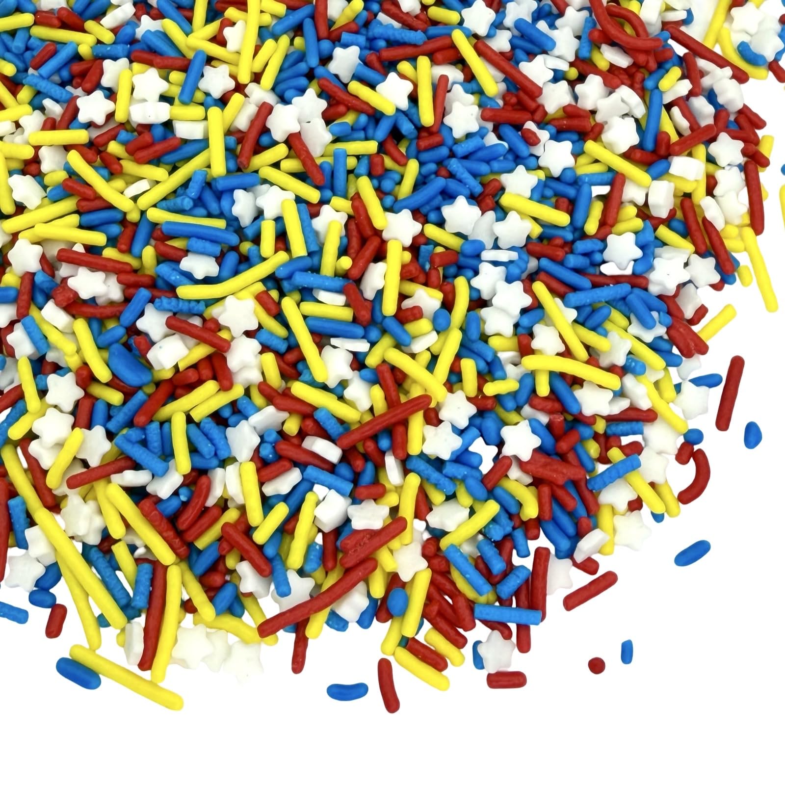 Manvscakes Sprinkles, Blue red and yellow Sprinkles, Super hero Parties, Sprinkle Mix for Cookies, Ice Cream, Cake and Cupcake D