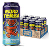 WEIRD Organic Grapefruit Yerba Mate - 16oz Cans, 160mg Caffeine, Pack of 12