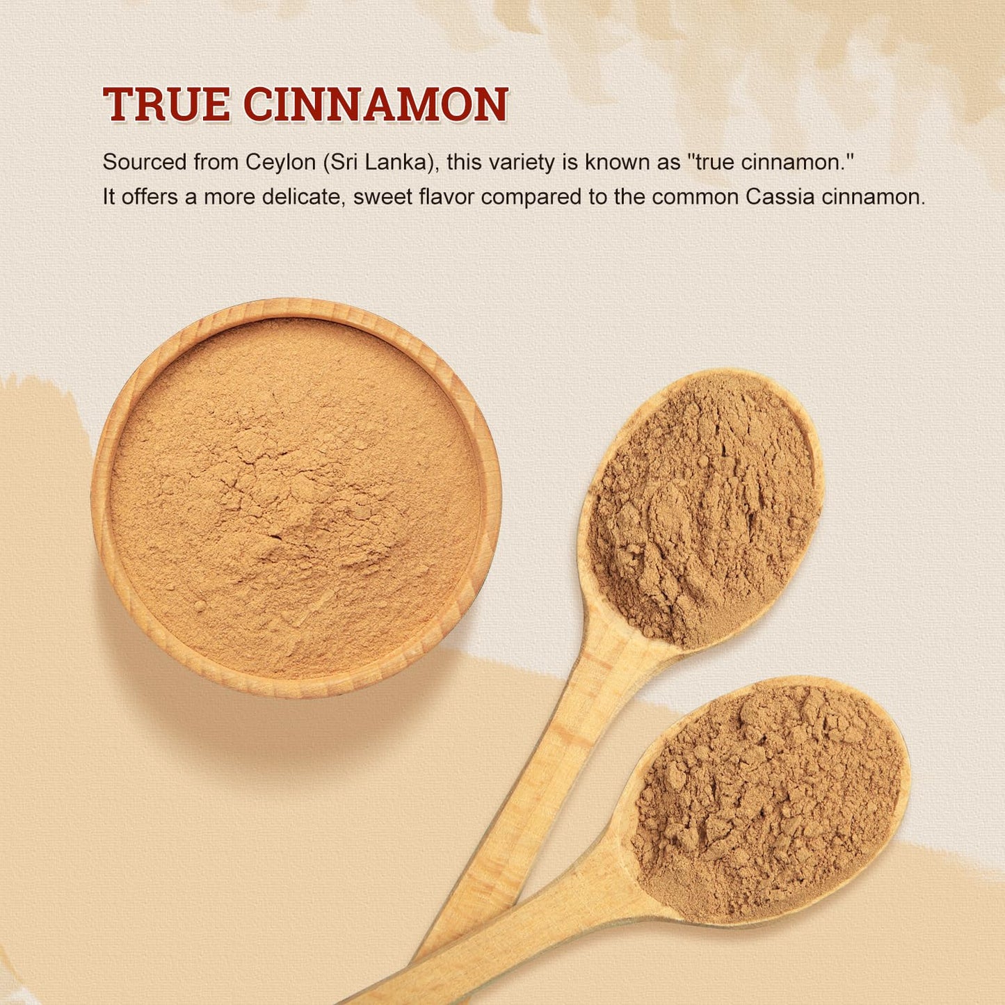 52USA Organic Ceylon Cinnamon Powder  2 Ounce (Pack of 3)  True Cinnamon Farmed in Sri Lanka  Non-GMO  Gluten-Free  Perfect for Baking  Cooking and Beverages