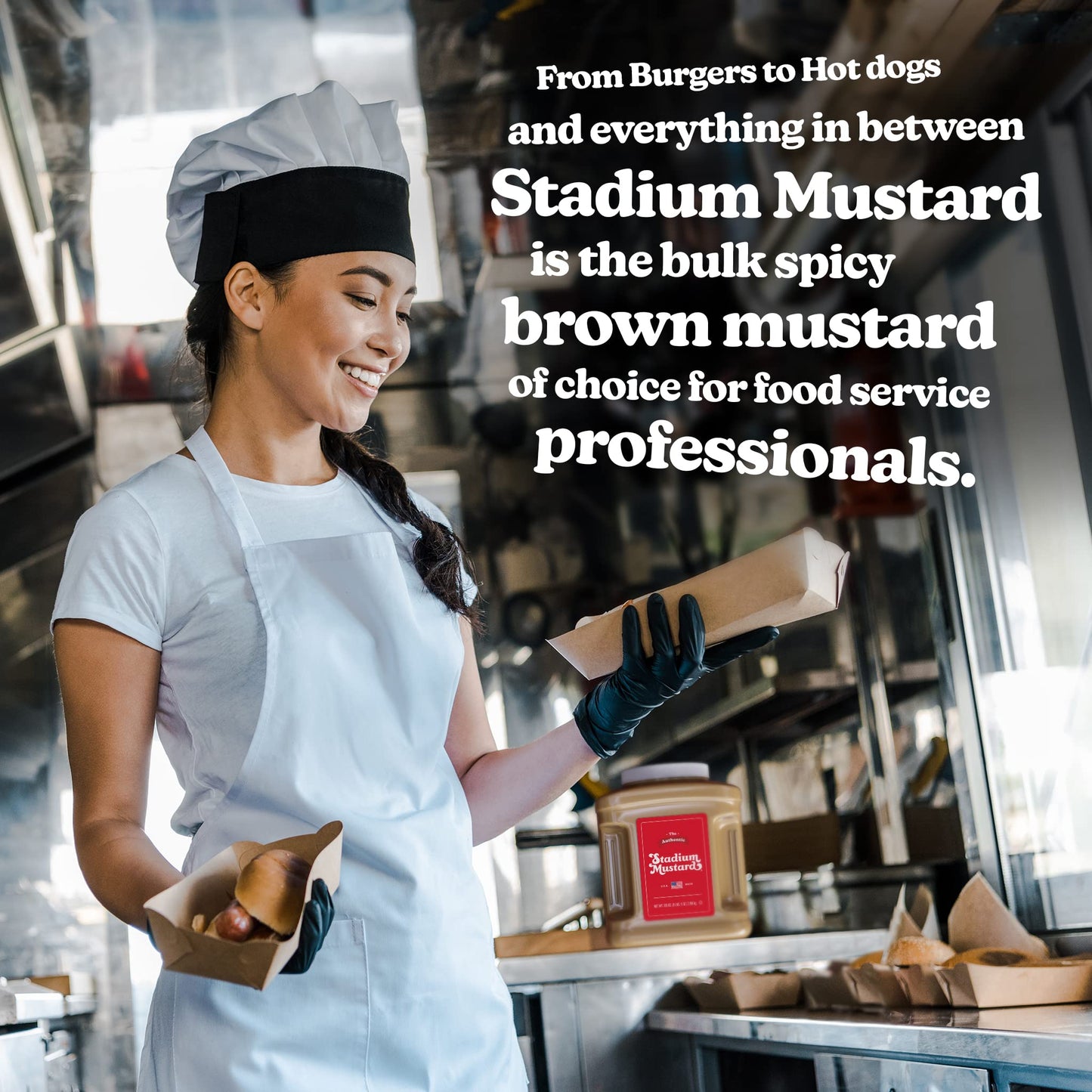 The Authentic Stadium Mustard. Bulk Food Service Jug. From Cleveland'S Famed Municipal Stadium. The Classic Condiment For Hot Do