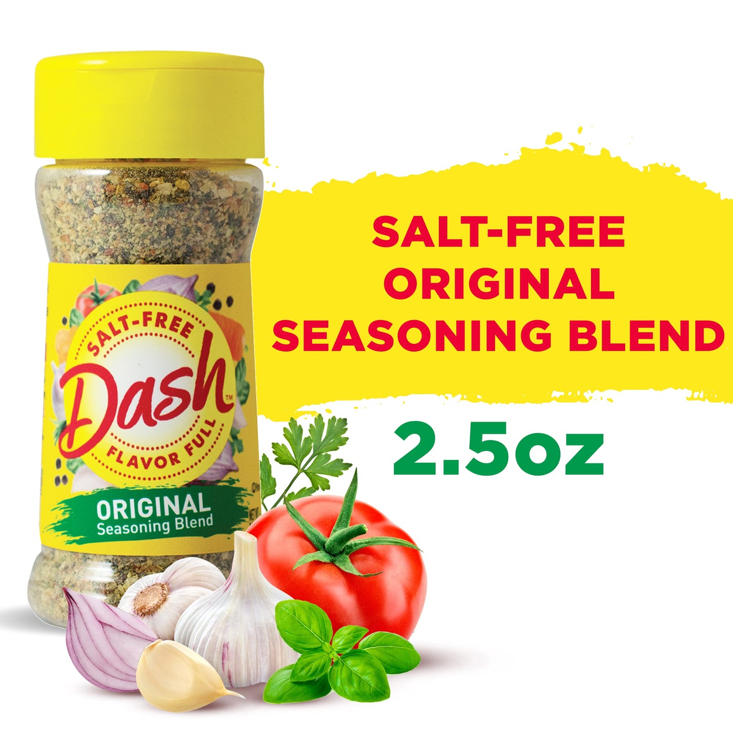 Dash Salt-Free Seasoning Blend, Original, 2.5 Ounce (Pack of 12)