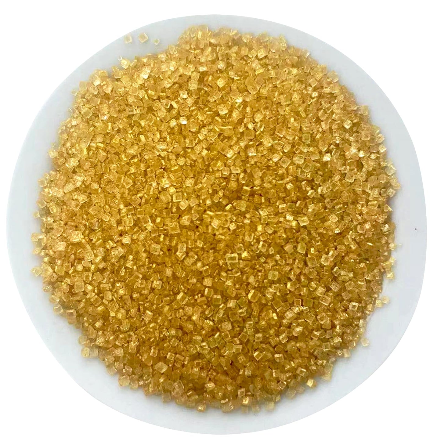 Sentovac Gold Sanding Sugar For Baking Edible Sparkling Sugar Sprinkles Coarse Sugar Crystals For Baking Topping Cake Cookie Cup