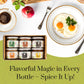 YOGI’S GIFT Spice Set - 6 Essential Spices: Cardamom, Cinnamon, Cloves, Ginger, Pepper, Turmeric - 12.52 Ounce