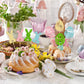 24Pcs Happy Easter Cupcake Toppers Glitter Cute Bunny Egg Cake Decorations Bunny Rabbit Cake Picks For Easter Spring Theme Babys