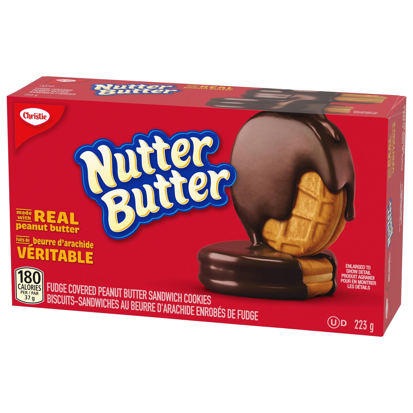 Christie Nutter Butter Fudge Cookies, 223g/7.9 oz (Imported from Canada)