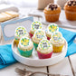 Keaziu Edible Lemon Cupcake Toppers, 2 Glutinous Rice Paper, Model LCT5676, 40 Pack, Color Lemon 5