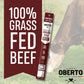 Oberto Grass Fed Beef Sticks - Chipotle  Zero Sugar  No Artificial Ingredients  High Protein  Gluten Free  Wood Smoked  enhanced Grass Fed Meat Sticks  High Protein Snacks  1.15 Ounce (Pack of 8)
