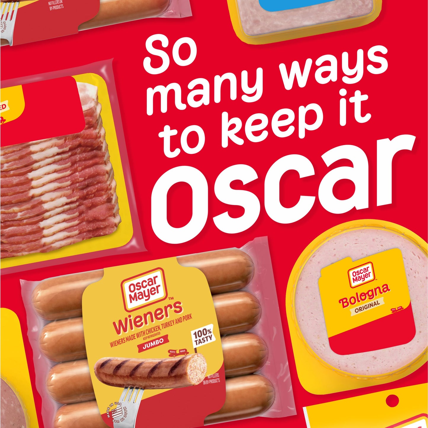 Oscar Mayer Jumbo Wieners Hot Dogs, 8 ct Pack
