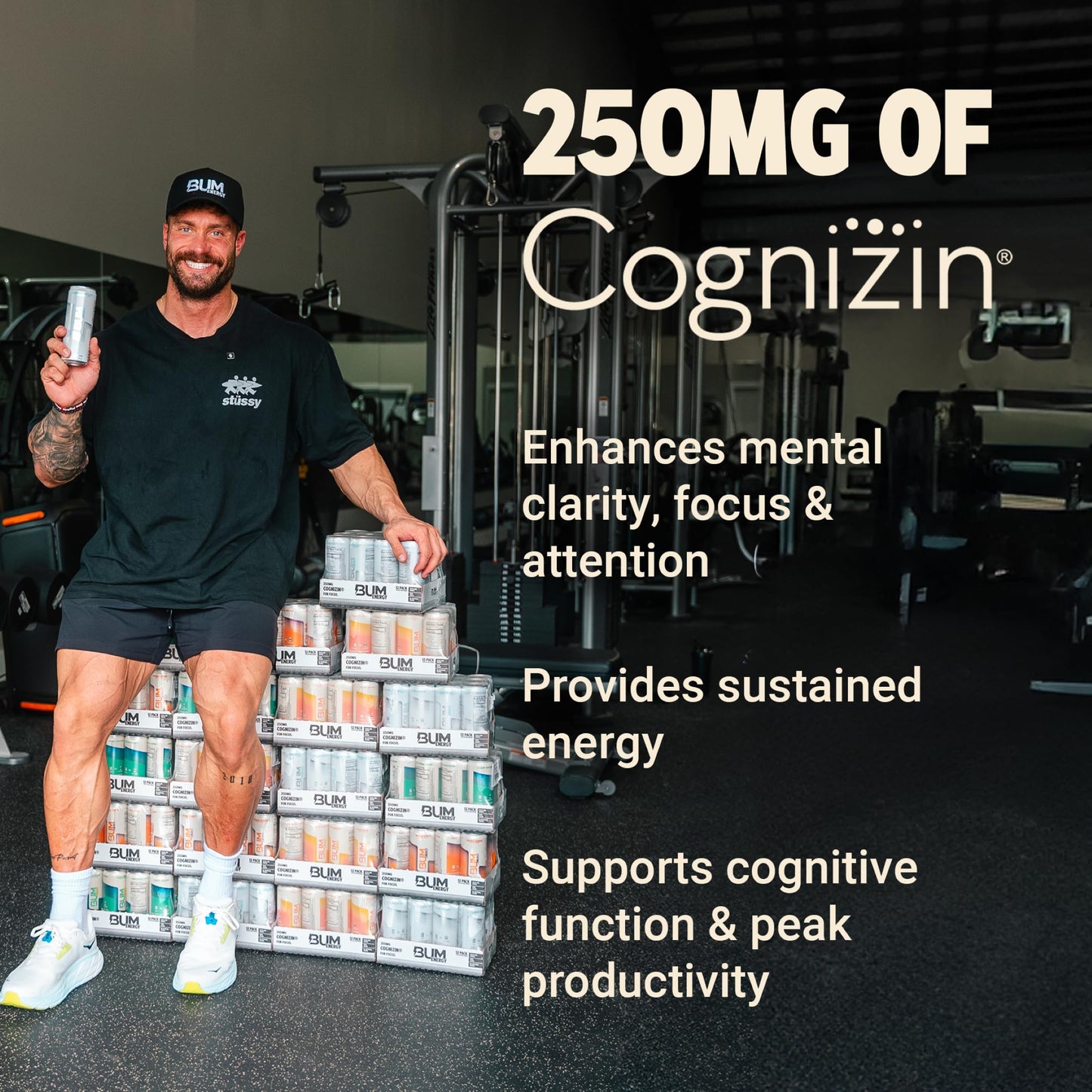 BUM Zero Sugar Energy Drink Variety Pack - Root malt-inspired  malt-inspired  Dr. Bum  Cola & G - Lightly Carbonated Sports Beverage with Natural Caffeine & Citicoline for Focus & Energy - 12 fl oz (12-Pack)